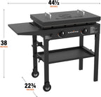 Blackstone 1517 28” Omnivore Griddle with Hard Cover, Powder Coated Steel, Black
