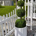 haute decor adjustable artificial boxwood topiary tree, main product view