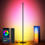 bright led rgb+ic corner floor lamp with app, main product view