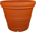 Tusco Products T30 Rolled Rim Pot, Round, Terra Cotta, 30-Inch