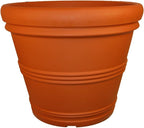 Tusco Products Rolled Rim Garden Planter, 42-Inch, Terra Cotta