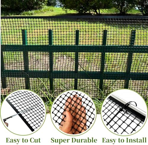 potatolife 15.7'' x 20' plastic wire for poultry, close-up detail