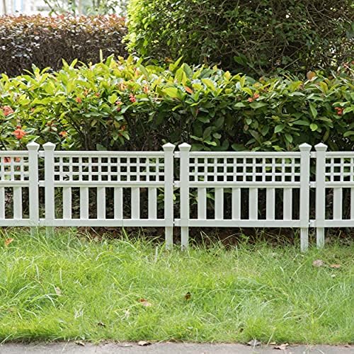 gardenised plastic outdoor decor garden flower edger fence showing dimensions