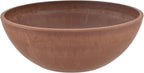 PSW Pot Collection M20TC 8-inch Plastic/Stone/Wood Composite Low Bowl Planter – No Drainage Hole (Drillable), Shallow Indoor/Outer Pot for Succulents, Bonsai, Fairy Gardens, Herbs, Terra Cotta Color