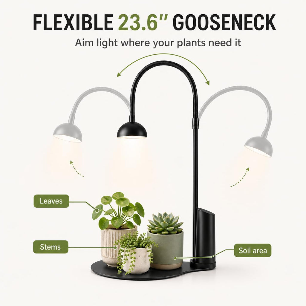 rechargeable grow light,cordless desk lamp for indoor small on a desk or shelf