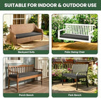 outdoor bench cushion waterproof, 48x18 inch bench cushion showing dimensions