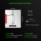 K2000 LED Grow Light, Grow Light with Daisy Chain & Dimmable, Full Spectrum Plant Grow Lights for Hydroponic Indoor Plants Seeding