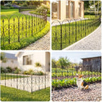thealyn garden fence 32" x 10ft, 5 panels on a desk or shelf