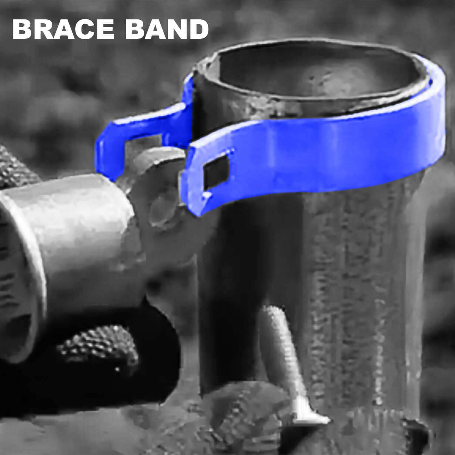 1-7/8" Brace Band for Chain Link Fence - Use for 1-7/8" Outside Diameter Post/Pipe - Galvanized Chain Link Brace Band - 2 Pack