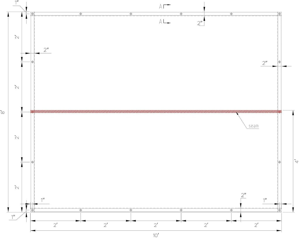 mytee products 2 pack 8' x 10' clear on a desk or shelf