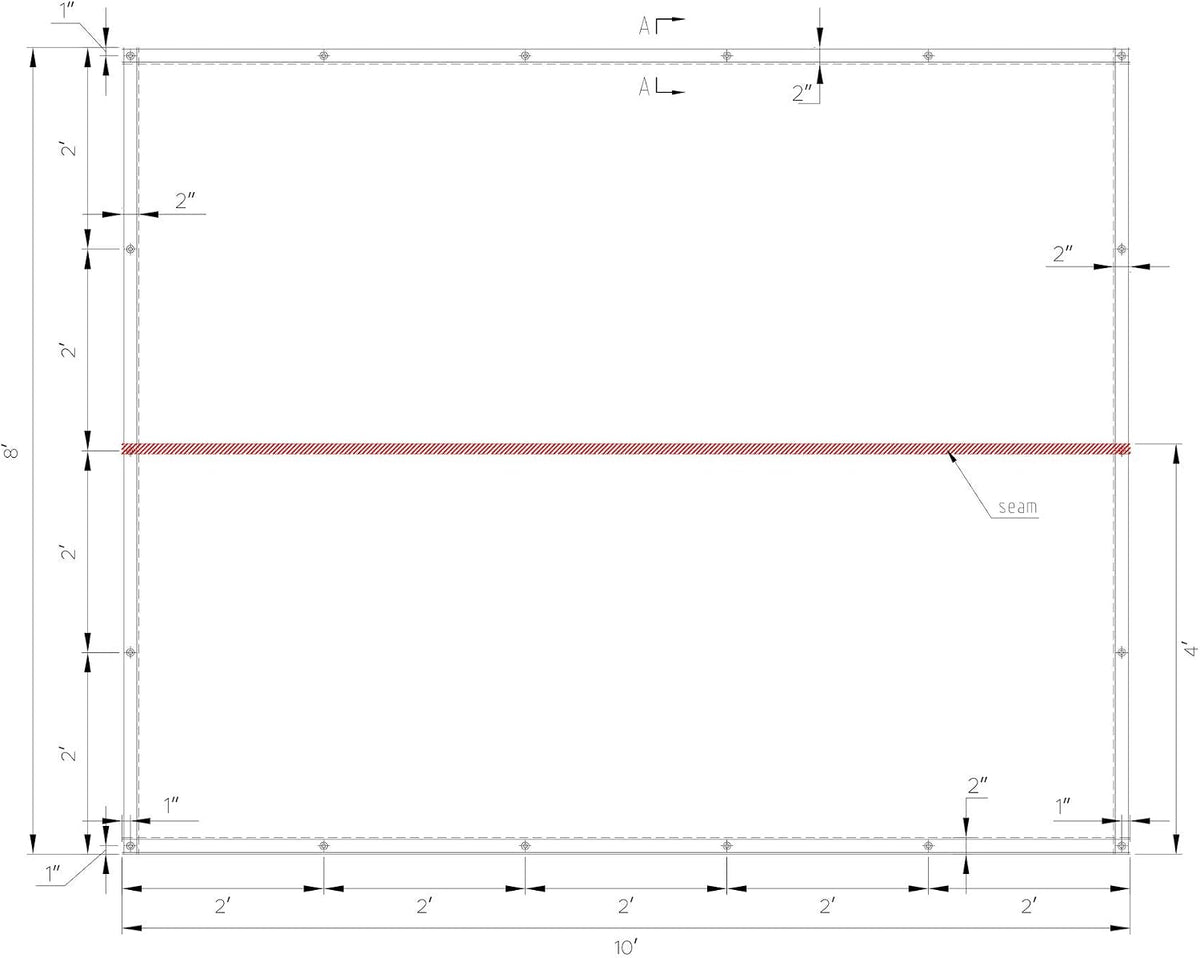 mytee products 2 pack 8' x 10' clear on a desk or shelf