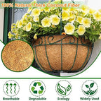 LCHUANG Coco Liners for Planters - 6 Pack 12 Inch Round Hanging Basket Liners, 100% Natural Coconut Fiber Replacement Liners for Hanging Baskets Planters Flowers, Plants, Vegetables (12'' Pack of 6)