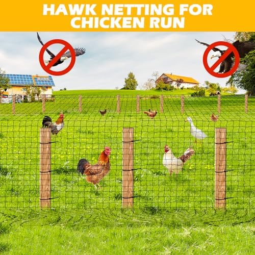 bstpcoo bird netting 25'x100' with 2.4" square mesh showing dimensions