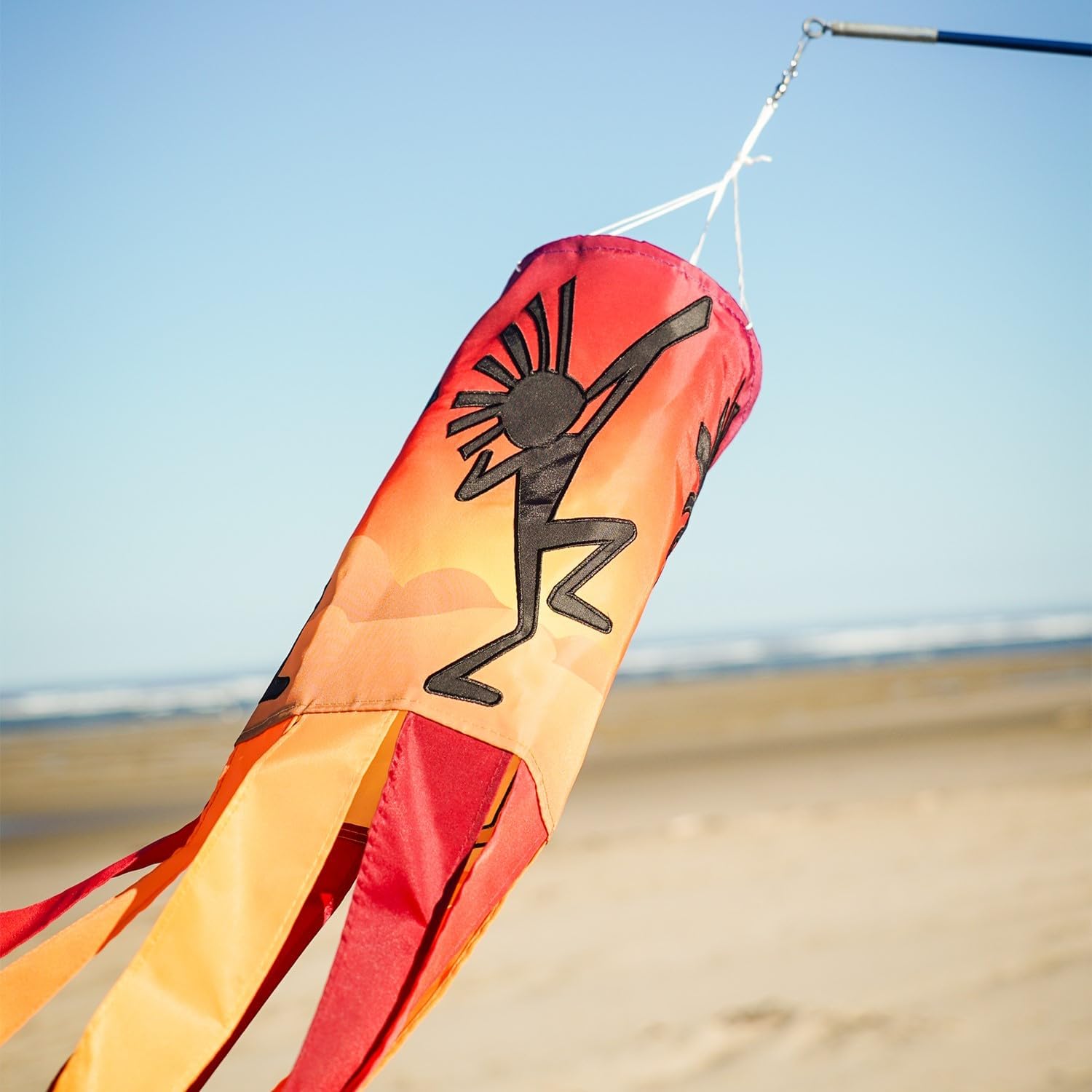 In the Breeze 5233 — Dancing Kokopelli Inspiration Windsock — Vibrant Southwest Outdoor Garden Décor
