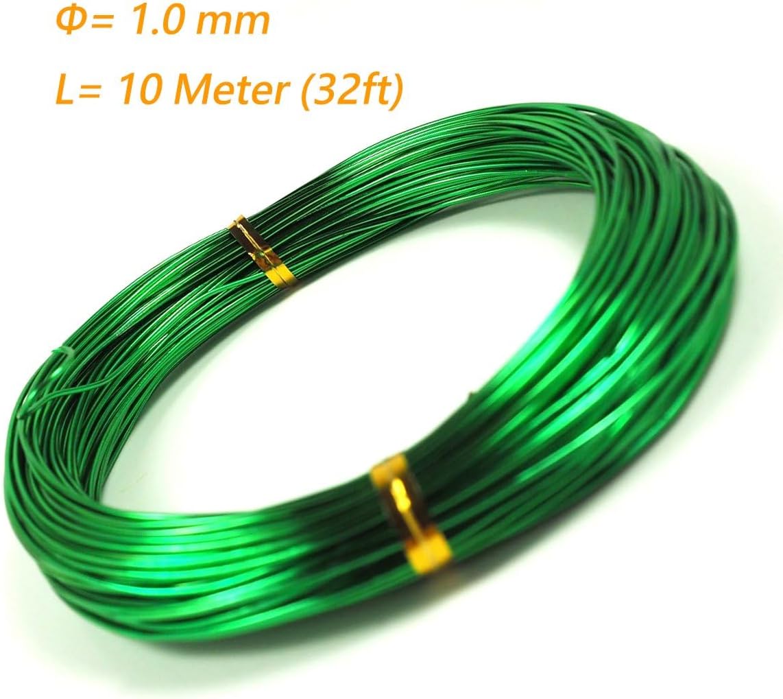 Kebinfen® Bonsai Training Wire Bonsai Wire kit for Bonsai Tree, with Bonsai Wire Cutter - Bonsai Wires Size 1.0 mm/ 1.5 mm/ 2.0 mm (128 Feet Total), Anti-Corrosion and Rust Resistant