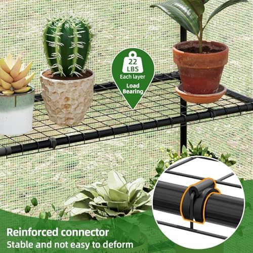 superlele walk-in greenhouse with white pe mesh cover, package contents