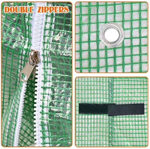 yardgrow greenhouse replacement cover larger walk in outdoor, front angle view