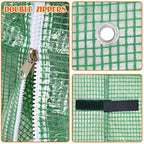 yardgrow greenhouse replacement cover larger walk in outdoor, front angle view