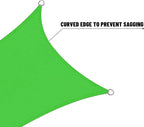 LOVE STORY Right Triangle 6'x6'x8.5' Waterproof Sun Shade Sail Canopy UV Block for Outdoor Patio Backyard Carport,Fruit Green(We Make Custom Size)