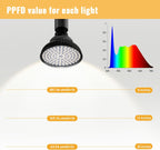 Hanging Grow Lights for Indoor Plants, 25W 5000K, LED Light Bulbs | LED Grow Light, Height Adjustable Pendant, Full Spectrum Plant Lamp with Timer for Tall Indoor Plants, Black