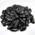40lbs Large River Rocks for Landscaping, 3-4" Black Pebbles | for Garden Design, Hand-Picked Smooth Stones for Fish Tank, Flower Pots, Indoor Water Fountains, Pathways, Backyard