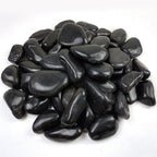 40lbs Large River Rocks for Landscaping, 3-4" Black Pebbles | for Garden Design, Hand-Picked Smooth Stones for Fish Tank, Flower Pots, Indoor Water Fountains, Pathways, Backyard