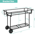 ybing elevated garden bed with wheels outdoor 42x17x30in showing dimensions