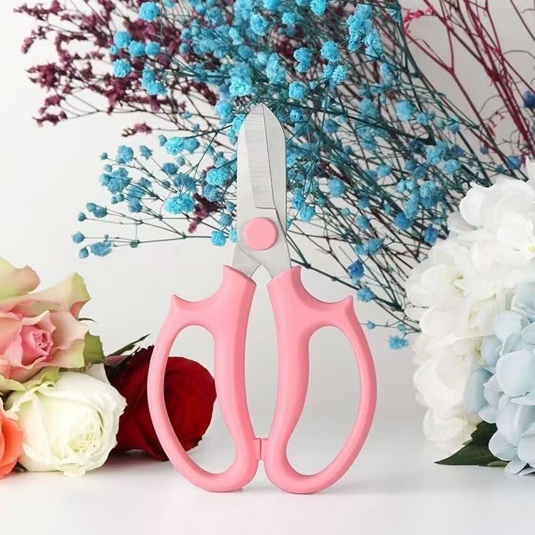 3PCS Stainless Steel Garden Scissors, Comfort Handles, Classic for Plant Pruning, Fruit Picking, Purple3