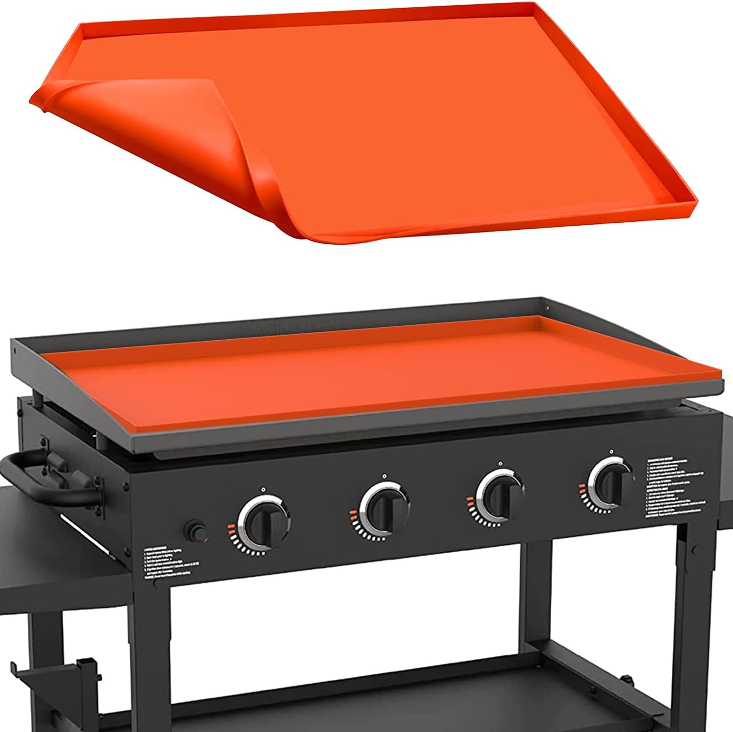 36" Silicone Griddle Mat for Blackstone 36 Inch Grill, Heavy Duty Food Grade Silicone Griddle Cover, Protect Your Grill from Dirt & Rust All Year Round