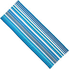 GORGECRAFT Beach Sling Patio Chairs Canvas Blue Stripes Folding Chair Replacement Outdoor Chairs Cloth Replacements 115X43cm Portable Reclining Sling Chair Fabric for Summer Vacation Sunbathing Garden