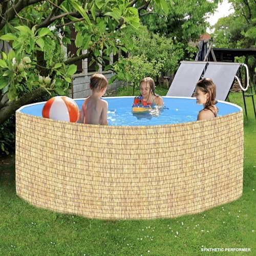 bamboo reed fencing, natural reed fence rolls 3x10ft, side view