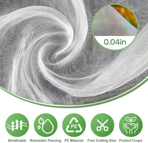 gonlei garden netting 2pack 10x30ftplants garden mesh berry, side view