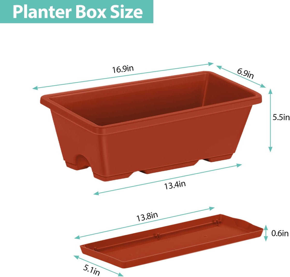 ybing elevated garden bed with wheels outdoor 42x17x30in, side view