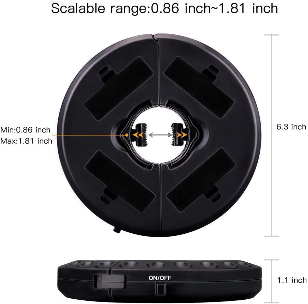 Patio Umbrella Light, 28 LED Lights, Umbrella Pole Light (Warm White) | 200 lumens 3 Lighting Modes Cordless 4 x AA Battery Operated, for Patio Umbrellas, Camping Tents or Outdoor Use