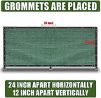 green 5ft x 50ft outdoor privacy screen fence shown in use
