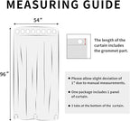 Easy-Going Linen Look Outdoor Curtains Waterproof Windproof Porch Curtains, Soft Thicken Outdoor Privacy Curtains for Patio, Gazebo, Grommet Top and Tab Bottom Drape, 1 Panel, 54x96 inch, Black