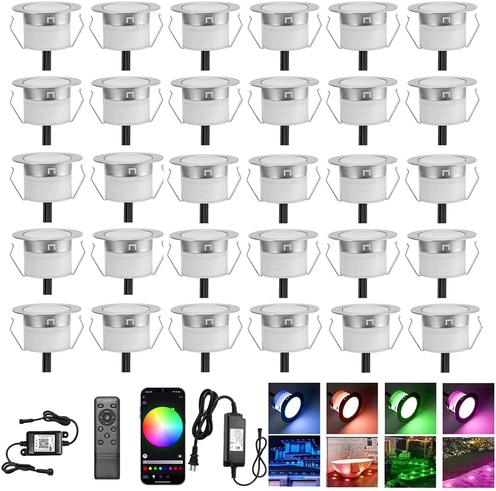 1.22 inch smart led deck lights, low voltage, main product view