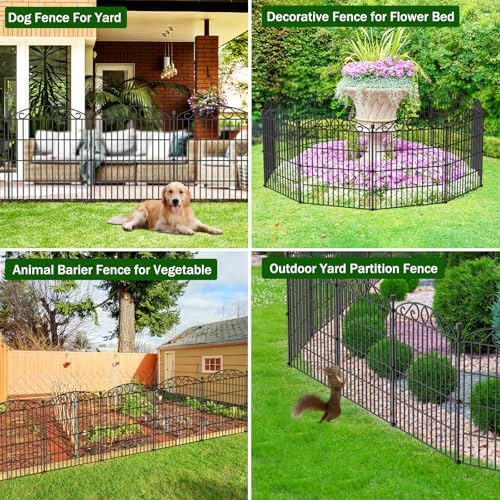 6 panel no dig decorative garden fence 30", package contents