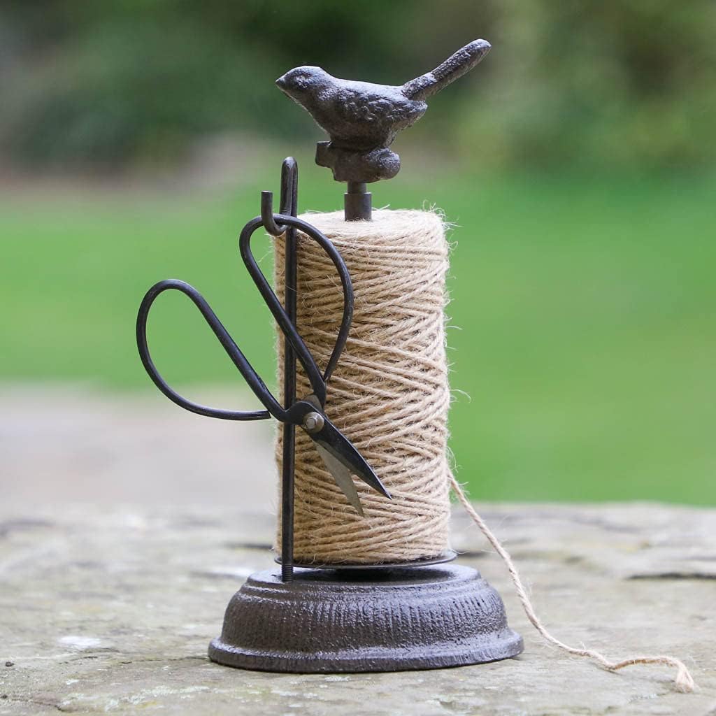 esschert design usa tg214 garden twine and scissors shown in use