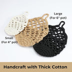 2PK Wall Planters for Indoor Plants, Macrame Plant Hanger | Plant Hanger, Hanging Planter (2PK, up to 6 inch Pot)