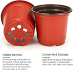 JERIA 100-Pack 6 Inch Plastic Nursery Pots Come with 100 Pcs Labels, Seedling Flower Plant Container and Seed Starting Pots