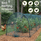 rifny bird netting for garden protection, 7.5 x shown in use