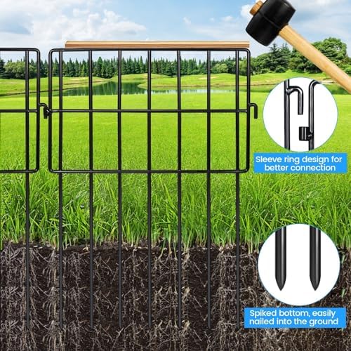 getlay 22 pack animal barrier fences, 1.5" gap, side view