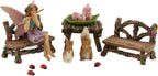 PRETMANNS Fairies for Fairy Garden Accessories Kit, 14 Piece Fairy Set | Fairy Garden Accessories Kit, Figurines & Garden Fairy Ornament, Furniture Included, Bunny, Squirrel & Ladybugs