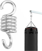 Hammock Chair Spring 2 Pcs 500KG/650KG Steel Hammock Spring Heavy Duty Extension Hook Punch Bag Hanger Swing Chair Garden Furniture Accessory(7mm)