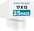 lawn signs corrugated plastic 17x12 inches blank yard, main product view