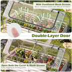 s afstar raised garden bed with cover, 6ft, close-up detail