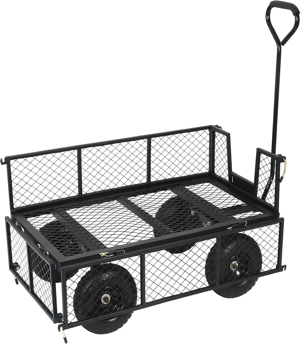 bilt hard 10" flat free tires heavy duty, front angle view