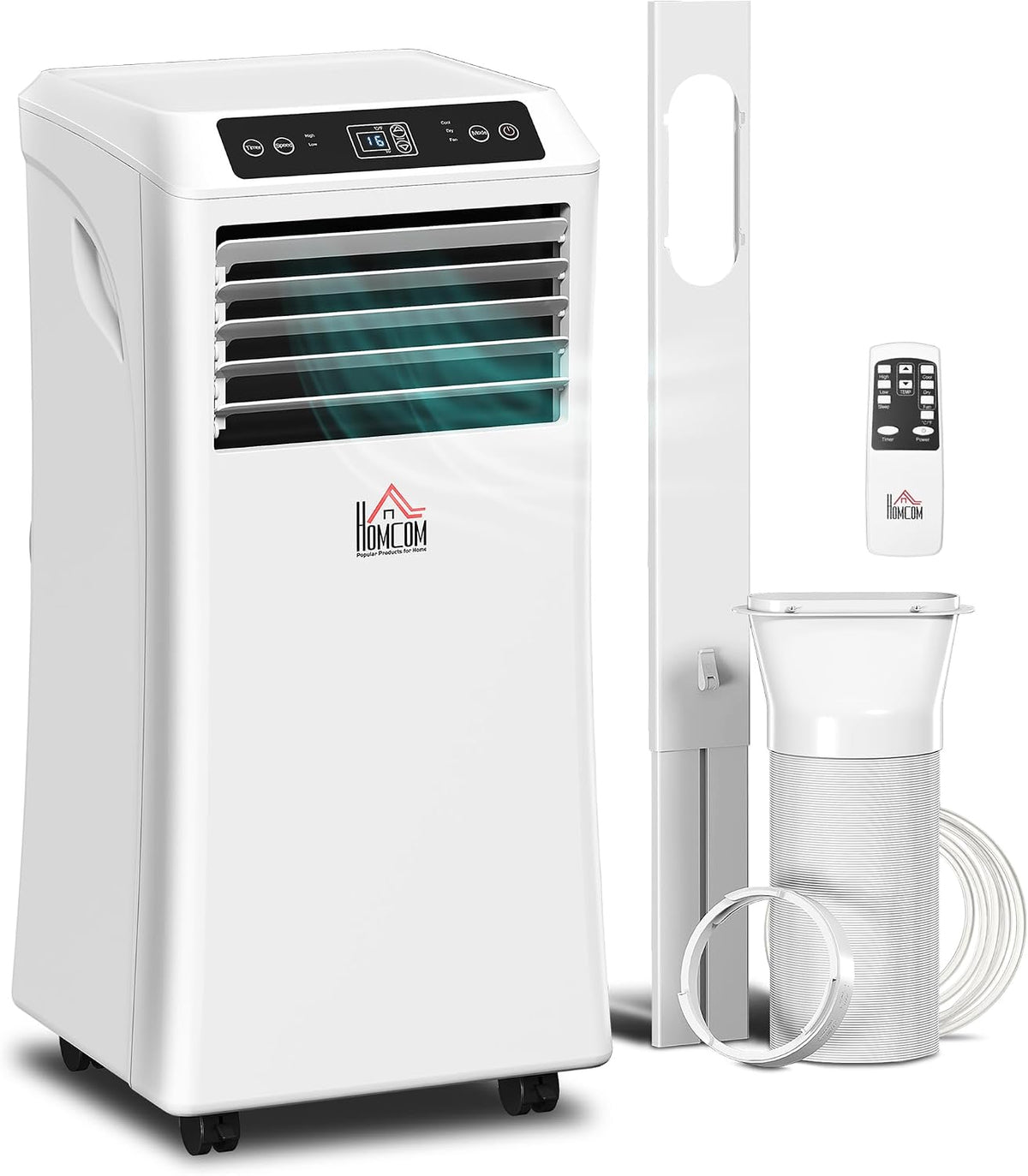 homcom 8000 btu portable air conditioner for rooms, main product view