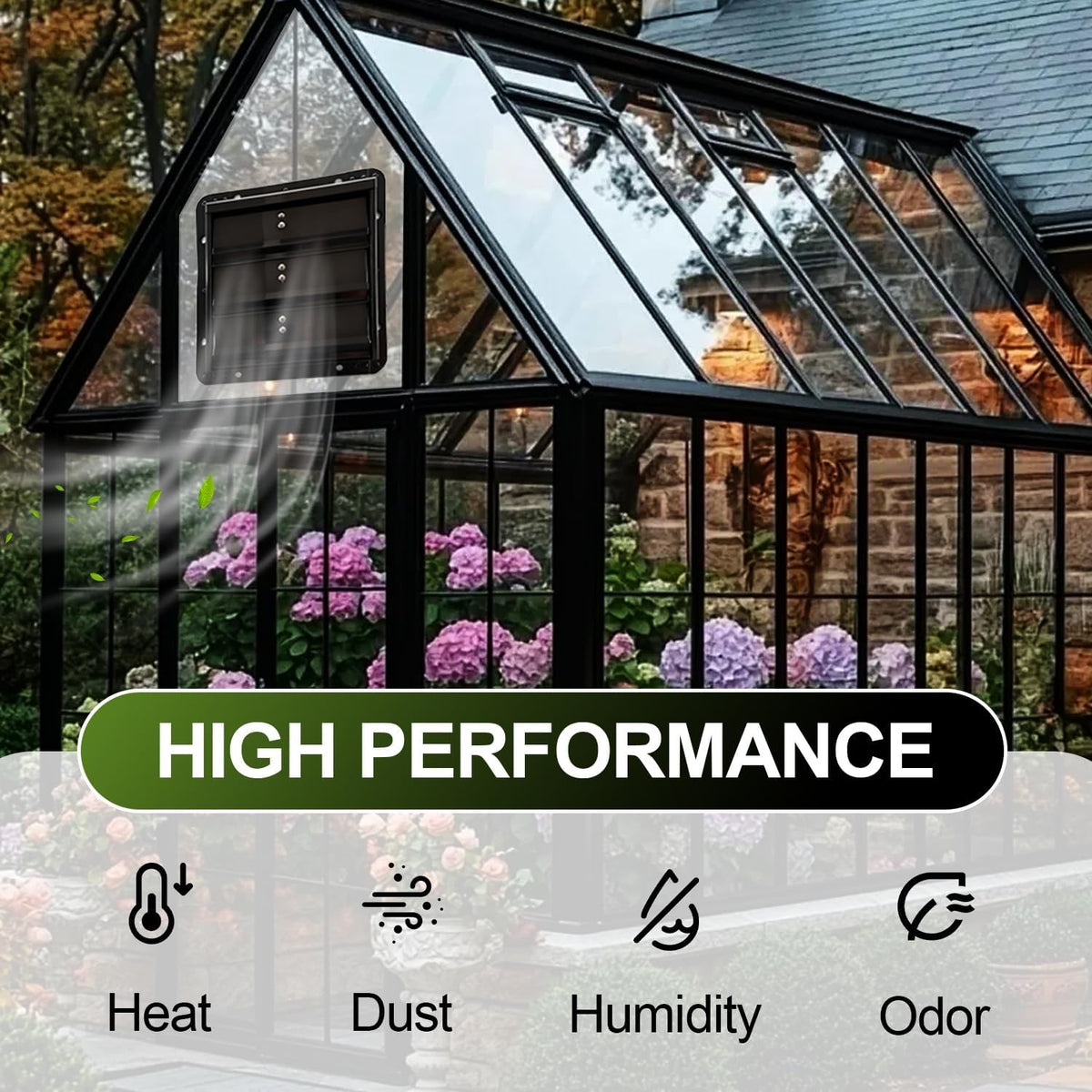 16 inch gravity shutter vent, galvanized steel automatic showing dimensions